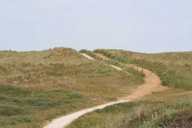 Eierland wandelen route Nationaal Park Duinen texel