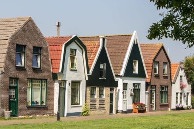 Huisjes in de Cocksdorp op Texel